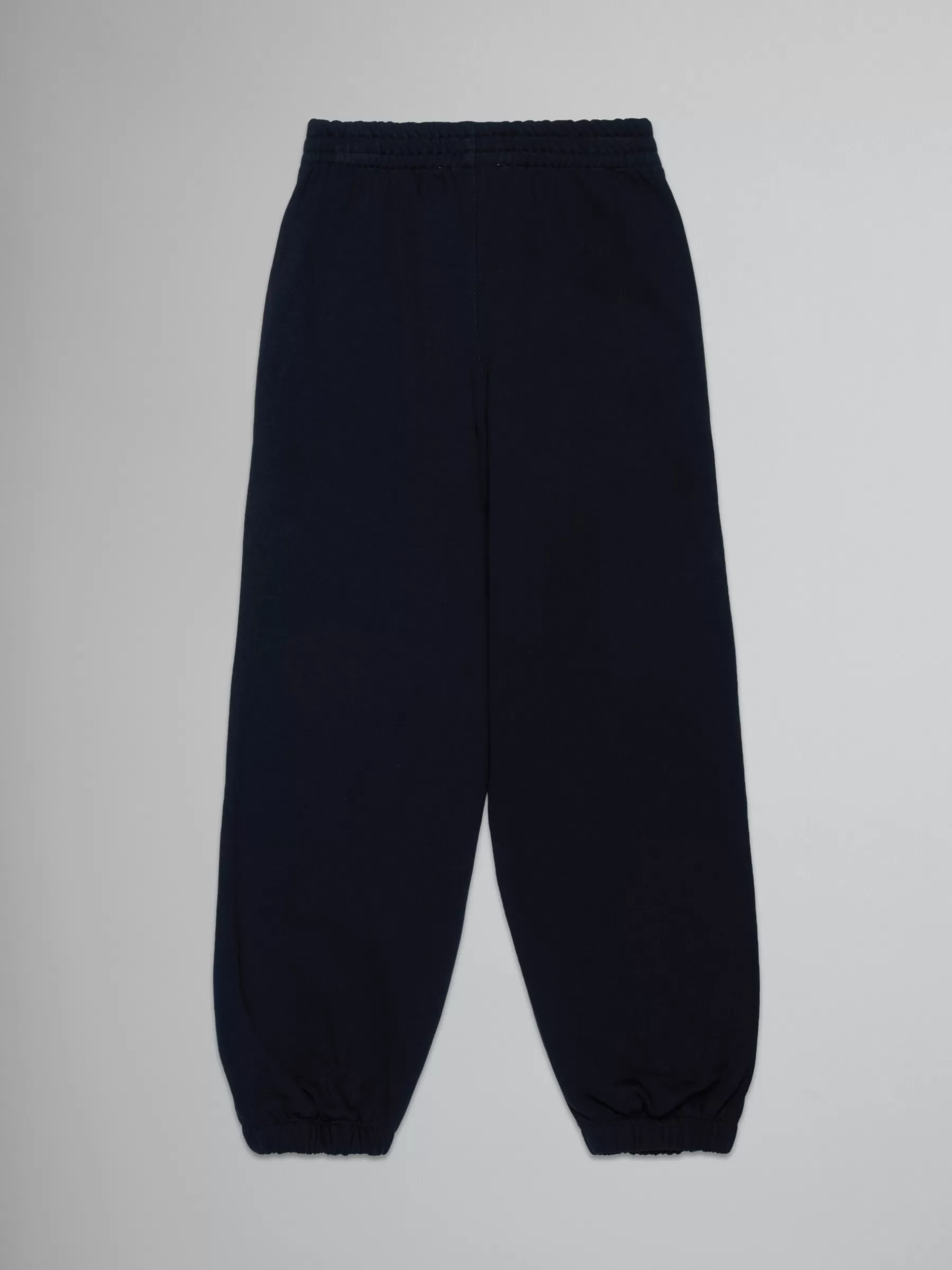 Marni Balck Fleece Baggy Trousers With Logo BLACK Outlet