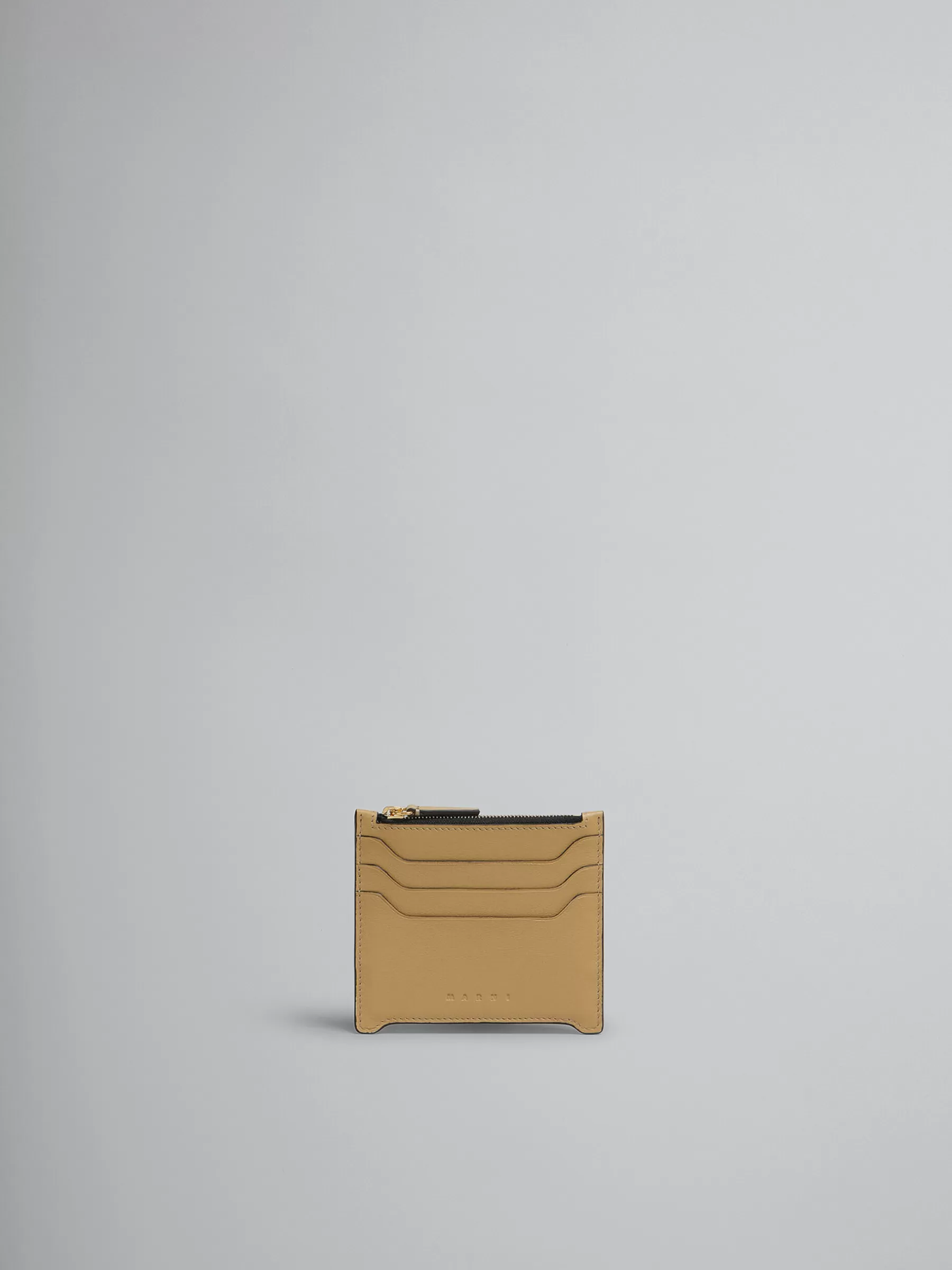 Marni Beige Leather Trunkaroo Card Case NOMAD/BEIGE Online