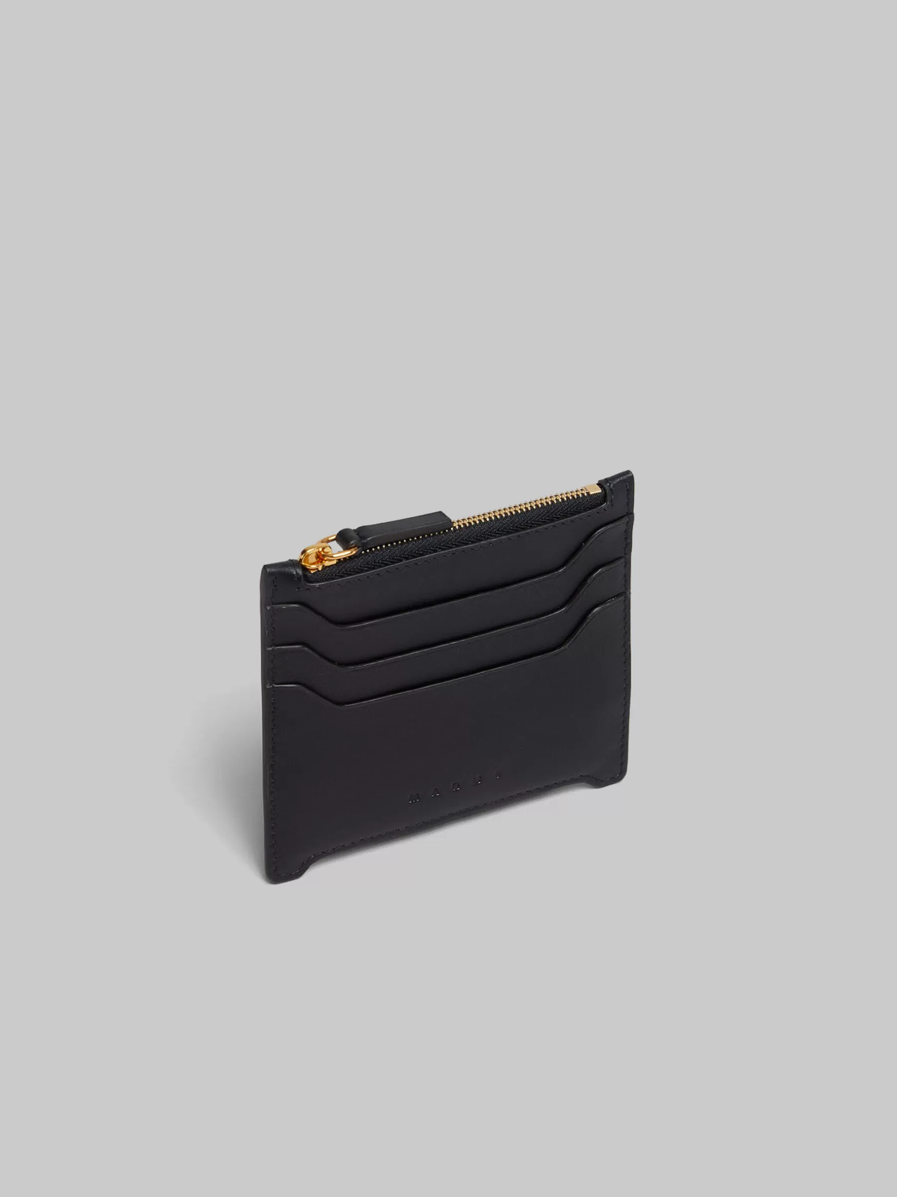 Marni Leather Trunkaroo Card Case BLACK Sale