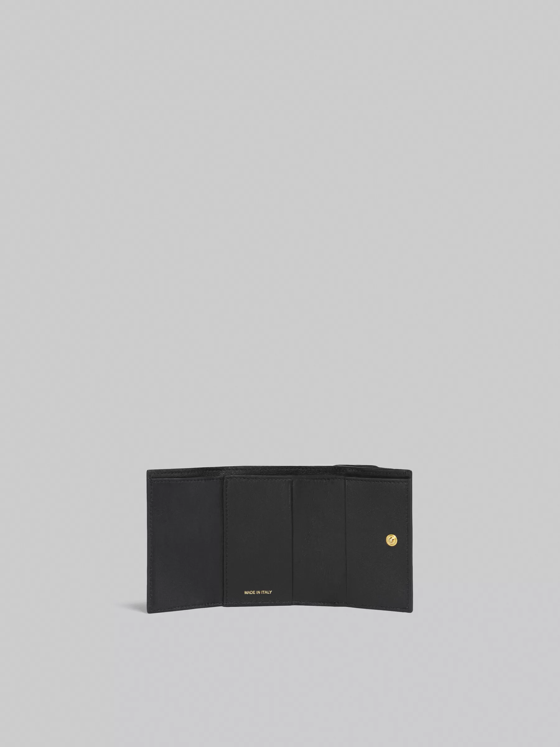 Marni Saffiano Leather Tri-fold Wallet BLACK Store