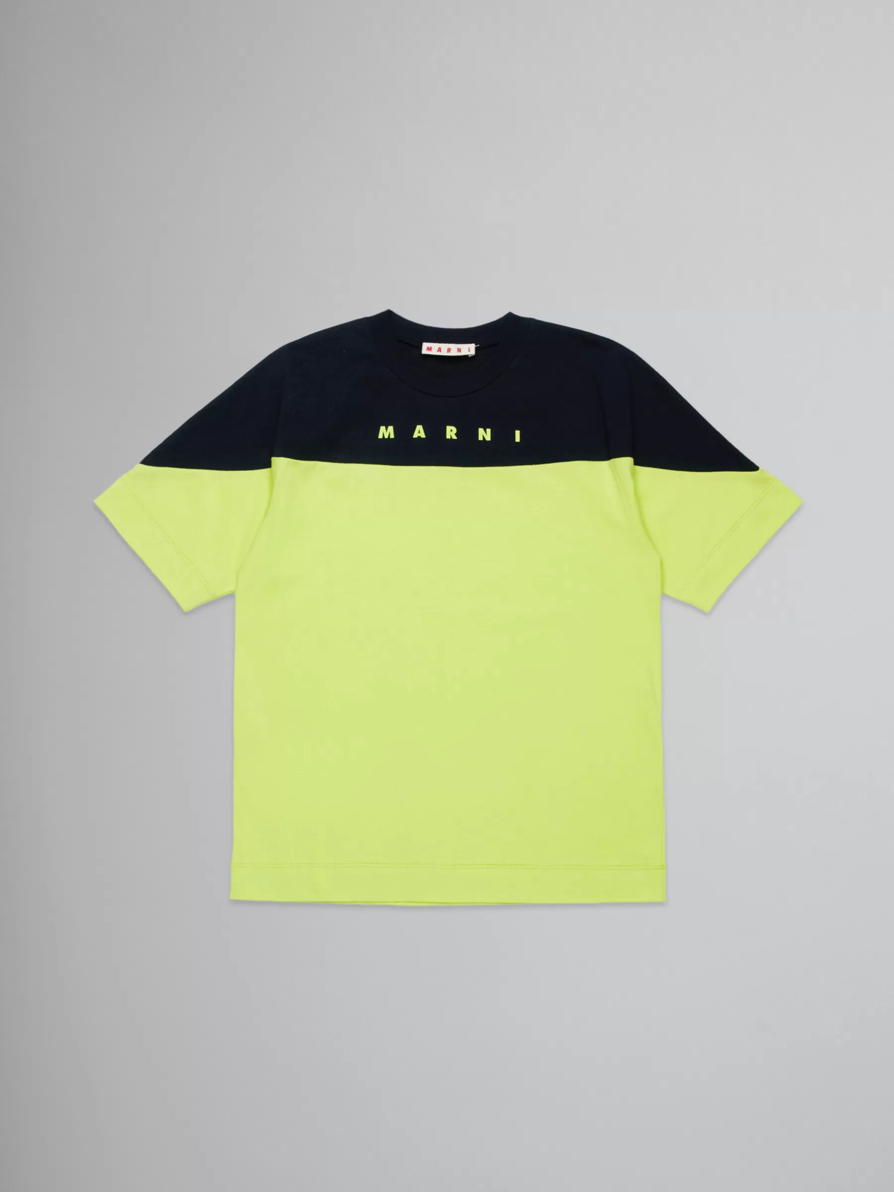 Marni Colourblock T-shirt With Logo SULPHUR SPRING Hot