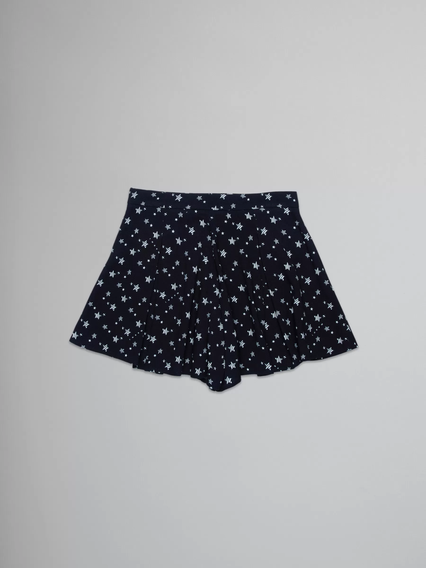 Marni Crepe Fabric Trouser-skirt With Stardust Print BLACK Clearance