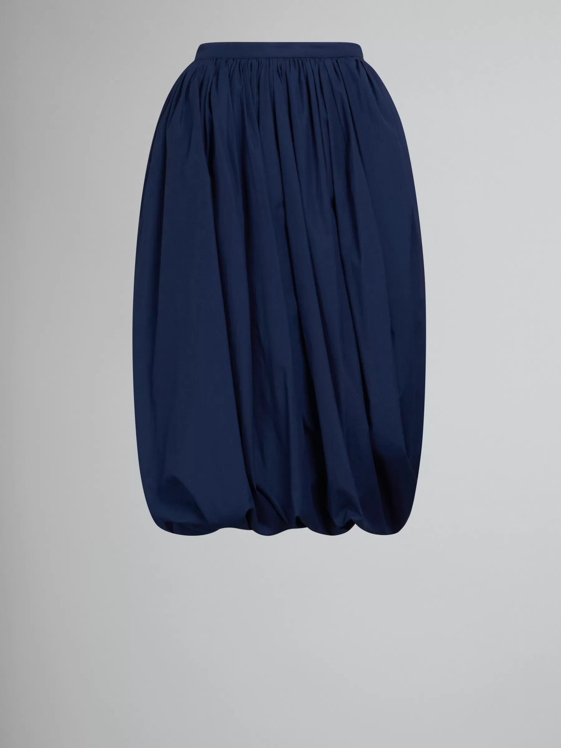 Marni Deep Blue Organic Poplin Balloon Midi Skirt BLUBLACK Best