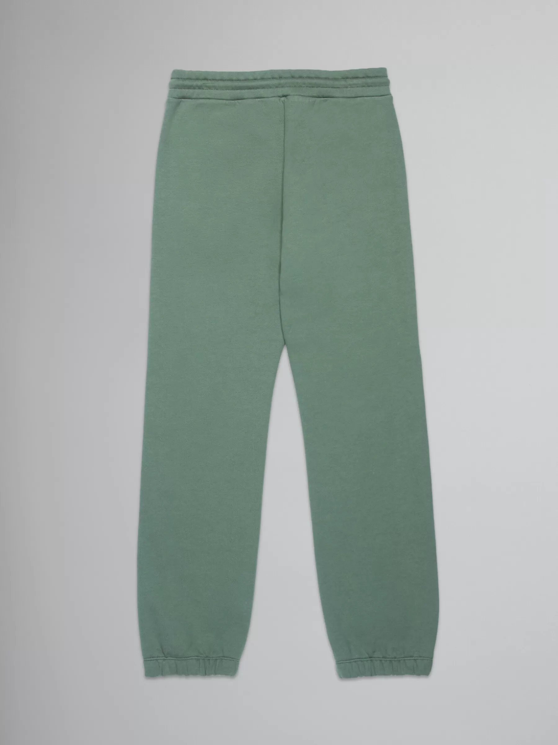 Marni Green Fleece Jogger Trousers With Stripes DEEP LICHEN GREEN Online