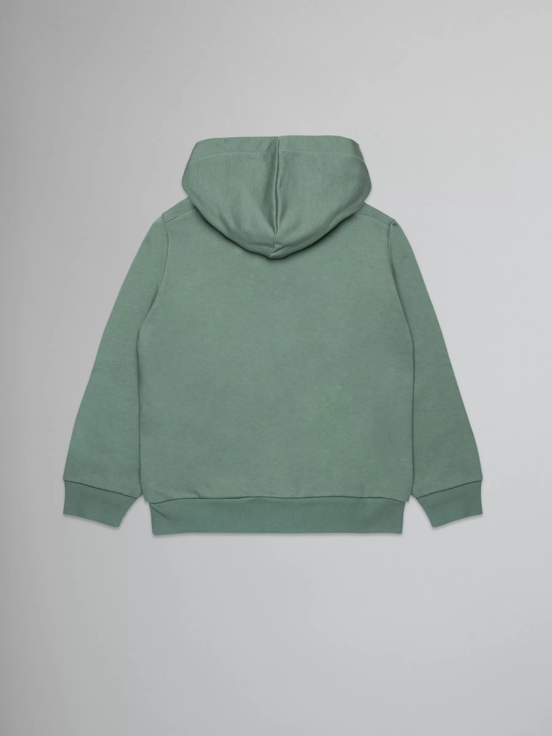 Marni Green Hooded Sweatshirt With Embroidered Logo DEEP LICHEN GREEN Hot