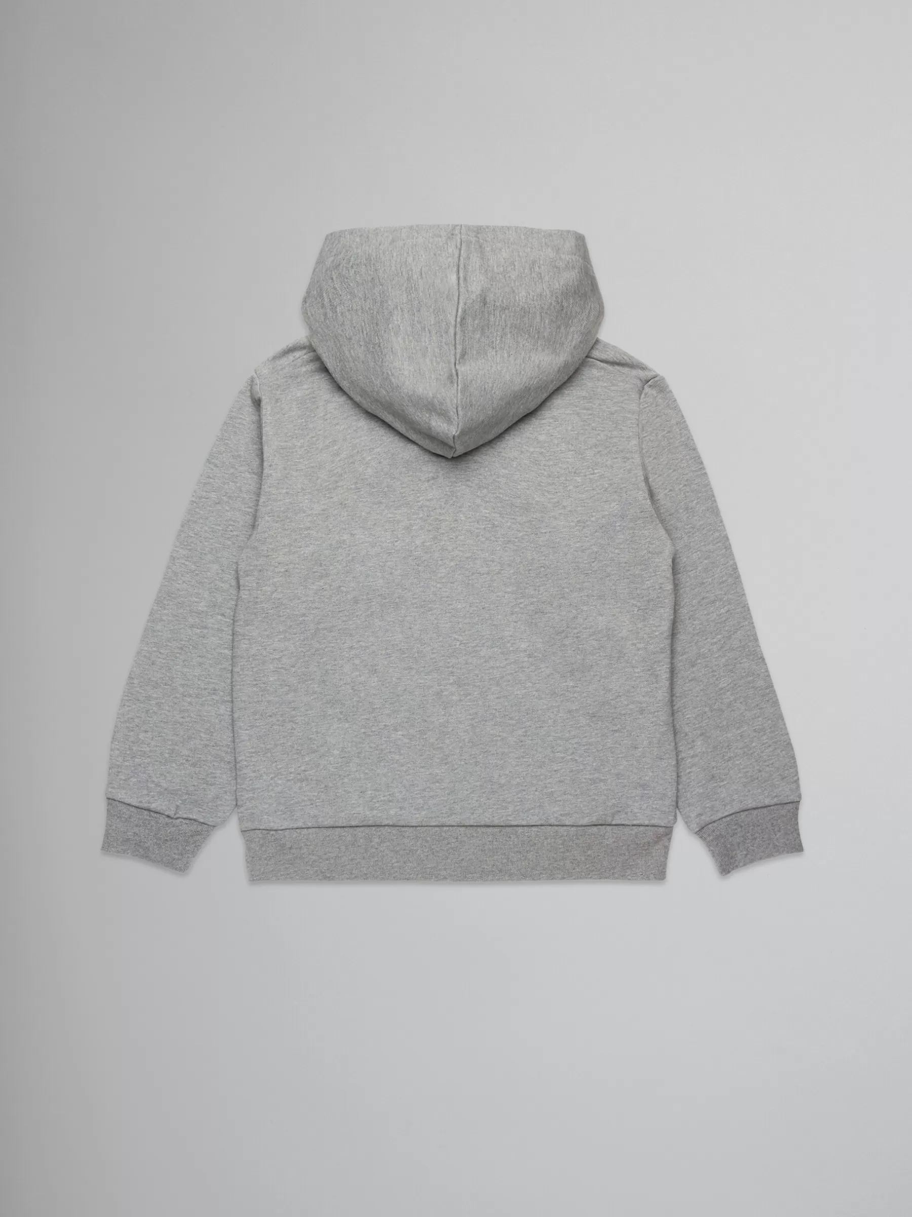 Marni Grey Hooded Sweatshirt With Embroidered Logo MEDIUM GRAY MELANGE Clearance