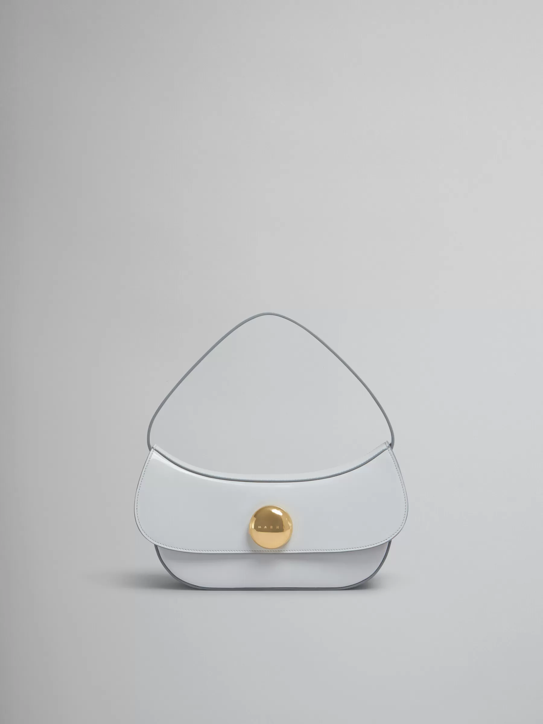Marni Grey Leather Butterfly Medium Hobo Bag SODIUM Sale