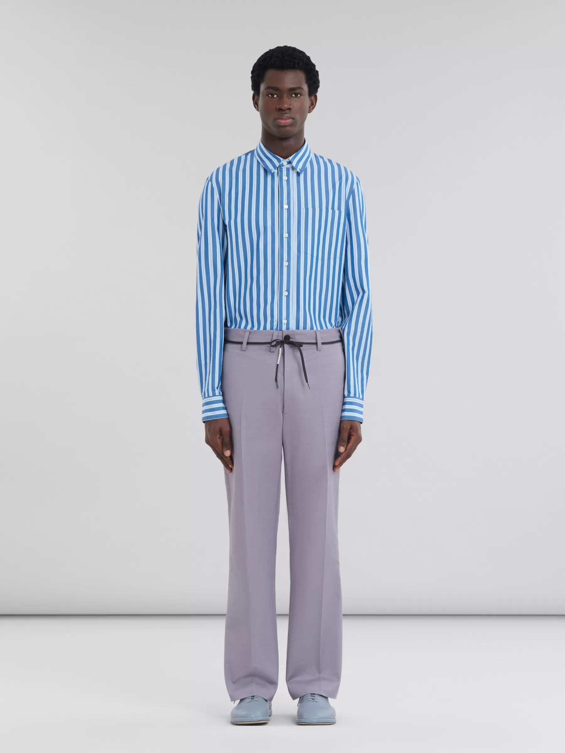 Marni Grey Organic Gabardine Chinos MERCURY Hot