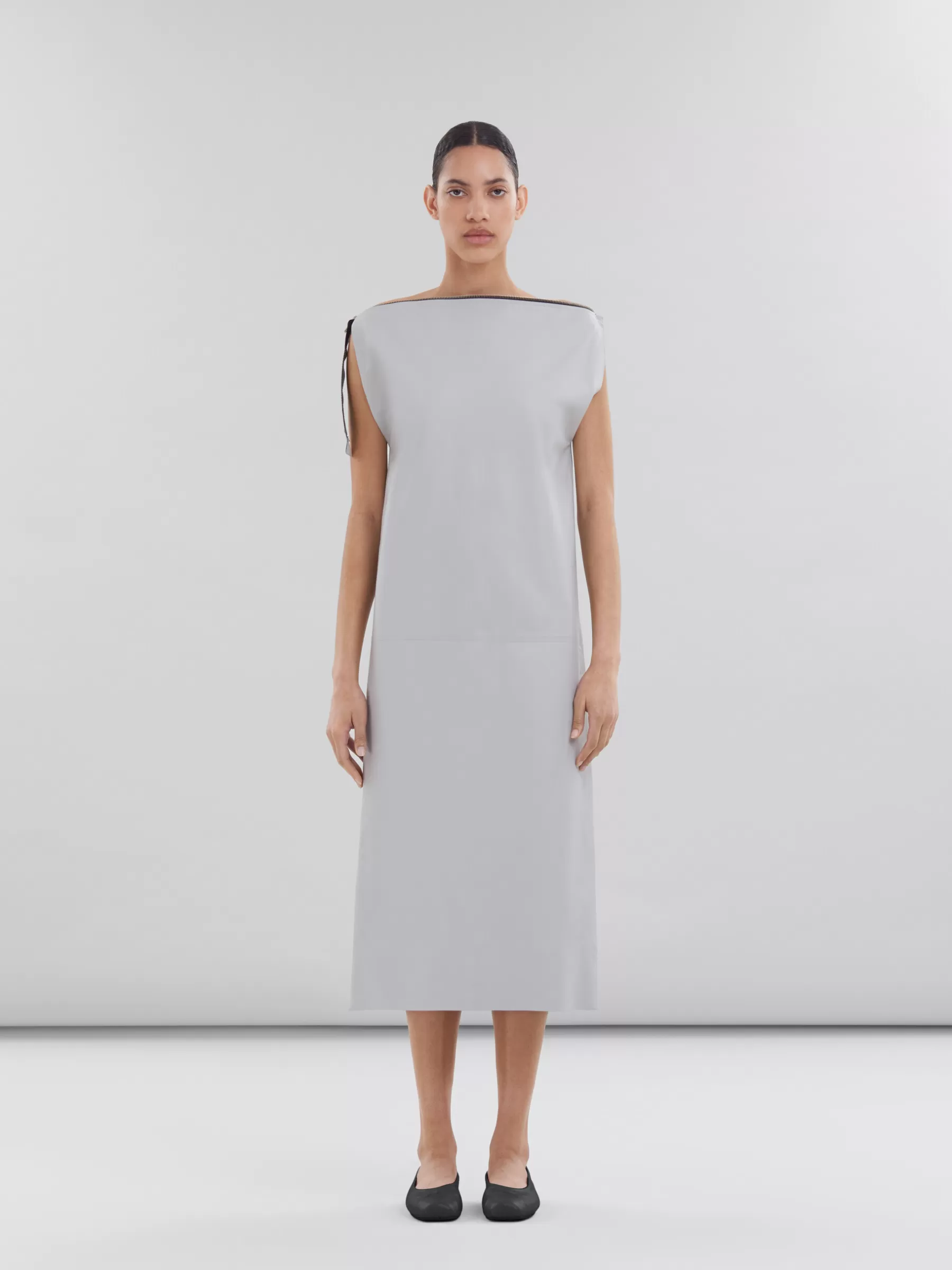 Marni Grey Sleeveless Nappa Dress SODIUM Shop