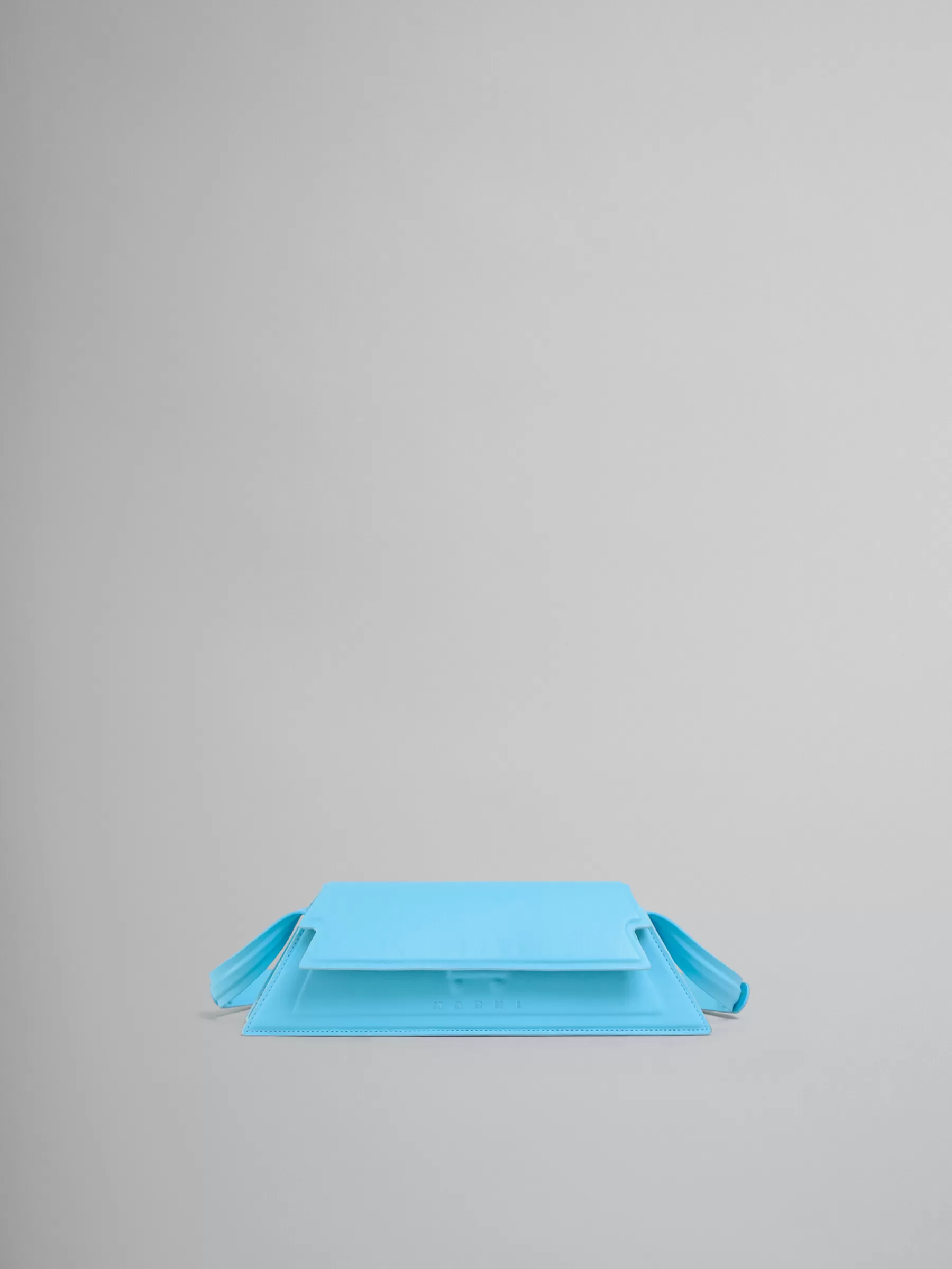 Marni Mini Trunkoise Bag In Smooth Light Blue Leather TURQUOISE Fashion