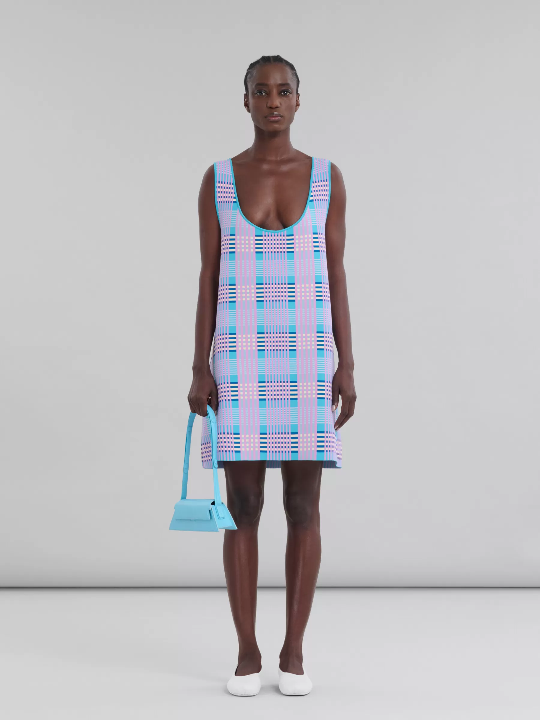 Marni Mini Trunkoise Bag In Smooth Light Blue Leather TURQUOISE Fashion