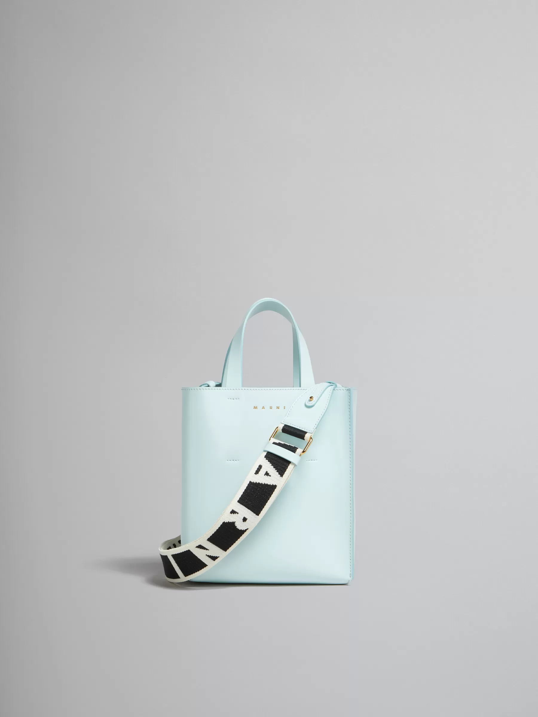 Marni Museo Mini Bag In Light Blue Leather MINERAL ICE Shop