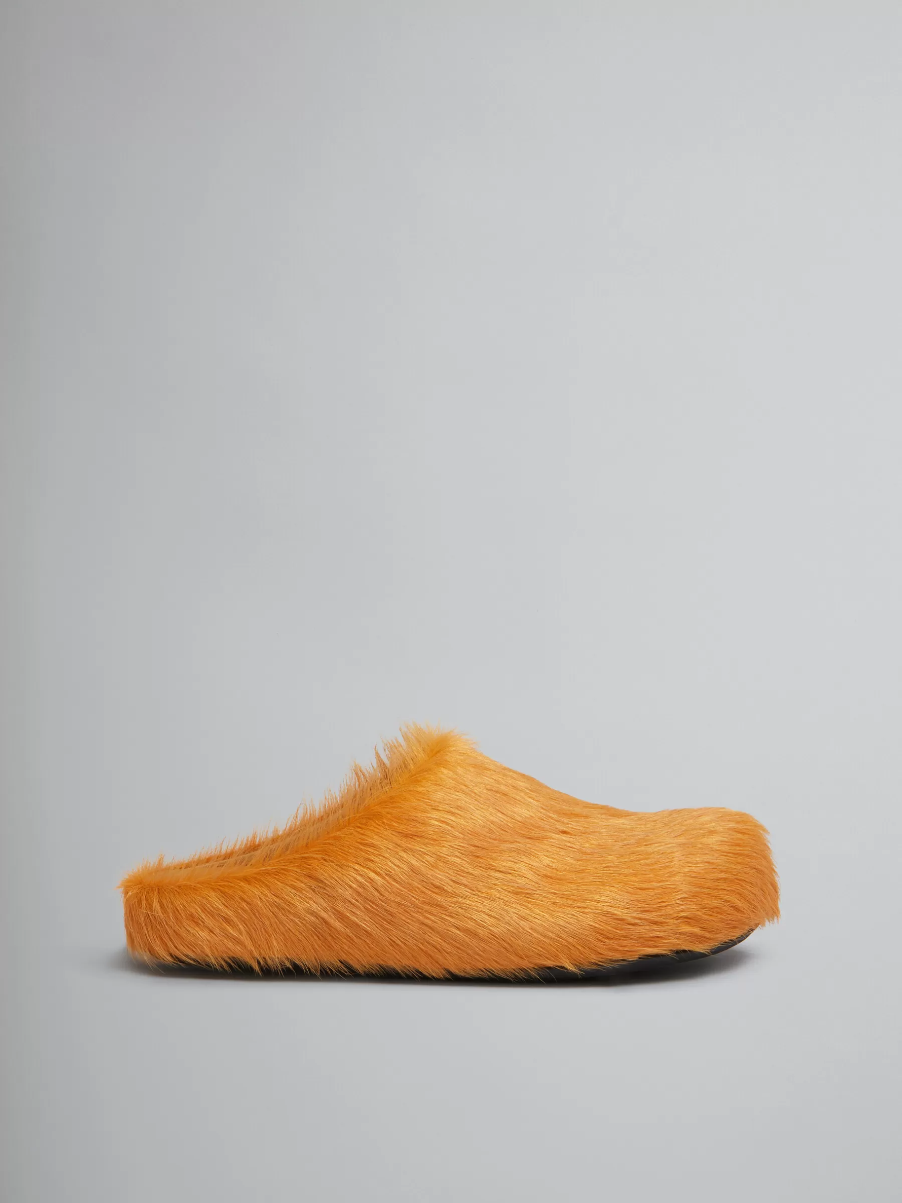 Marni Orange Long-hair Calfskin Fussbett Sabot PUMPKIN Shop