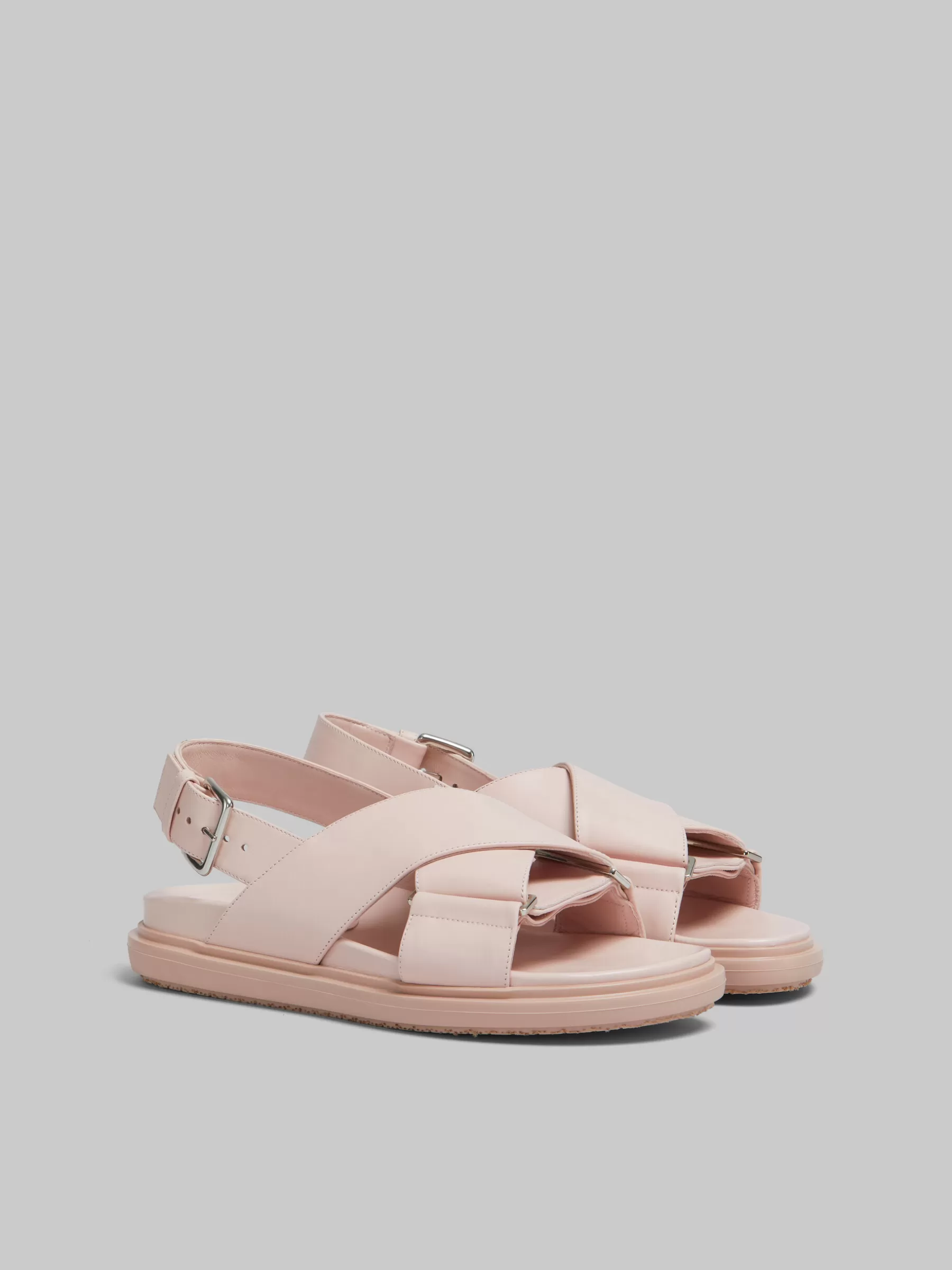 Marni Pink Leather Fussbett CHAMPAGNE Shop