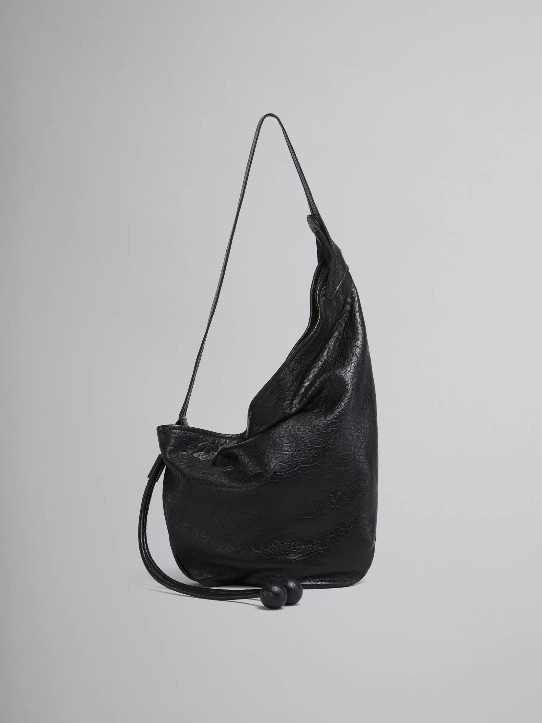 Marni Small Nappa Hobo Bag BLACK Best