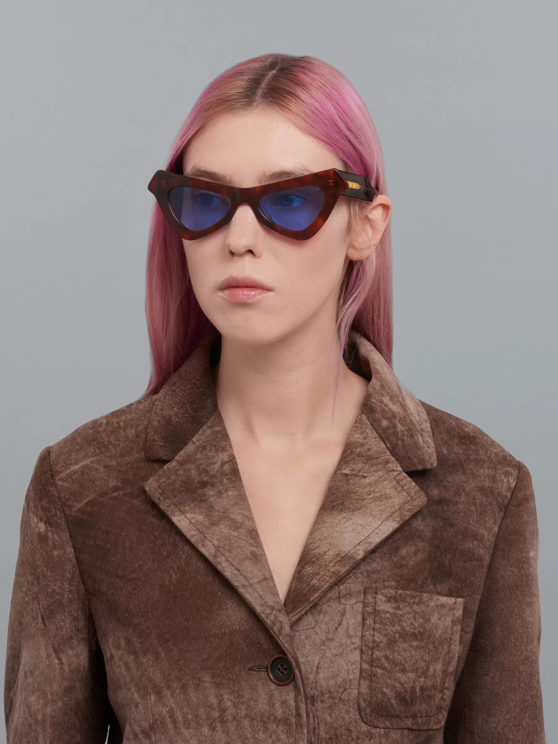 Marni Tortoiseshell Fairy Pools Acetate Sunglasses HAVANA Outlet