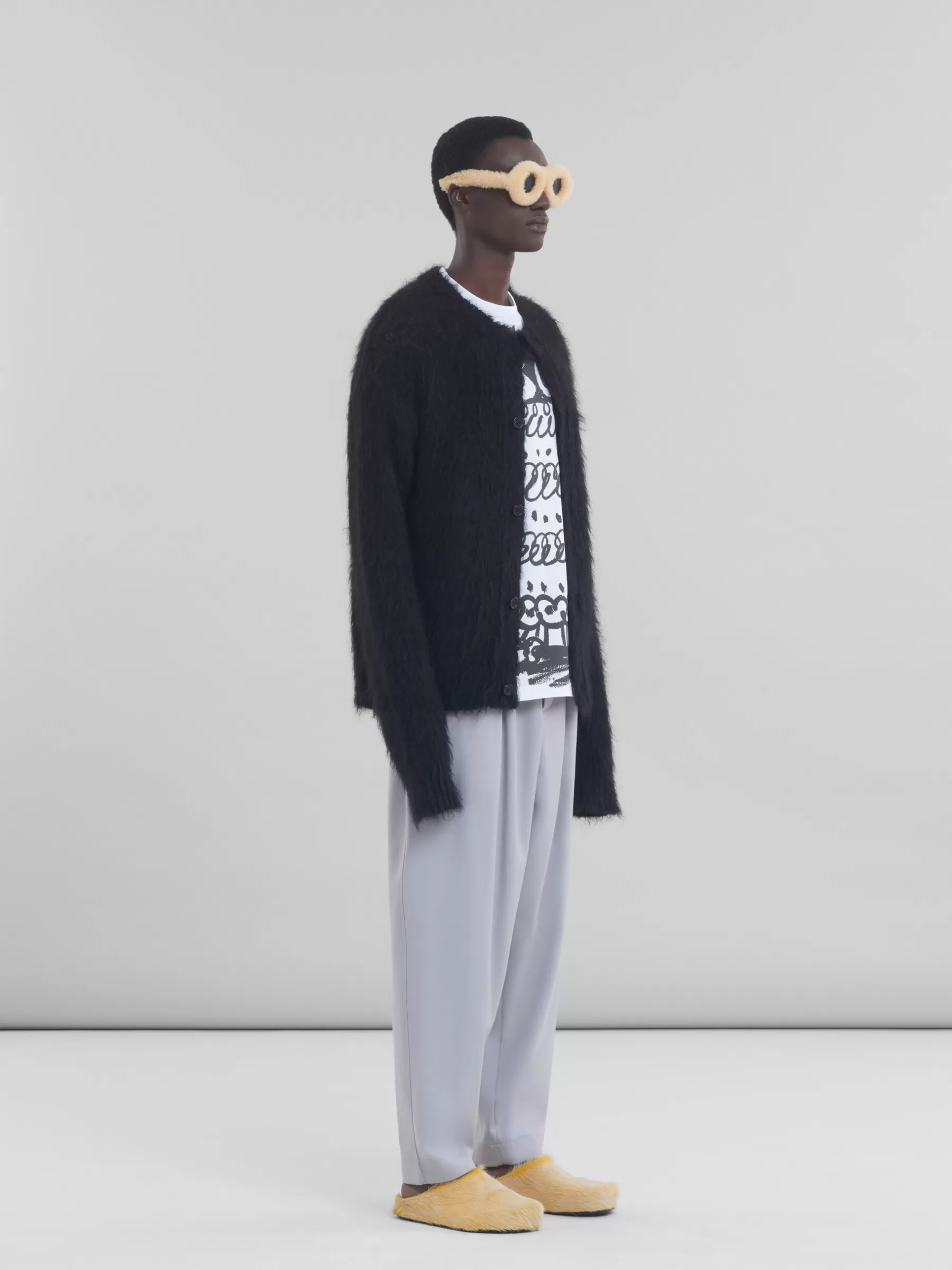 Marni White Organic Cotton T-shirt With 30th Anniversary Print LILYWHITE Discount