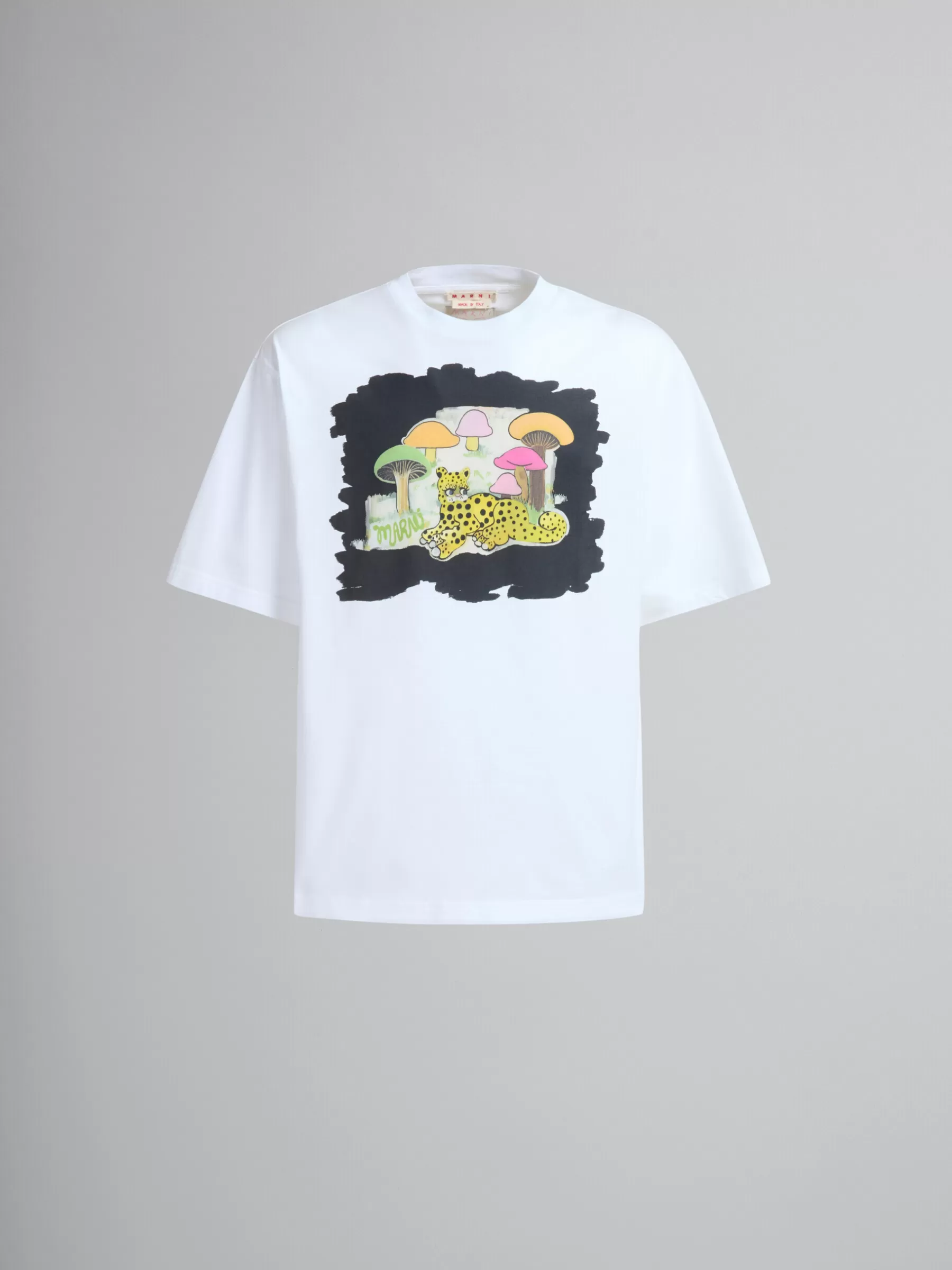 Marni White Organic Jersey Relaxed-fit T-shirt With Print LILYWHITE Fashion